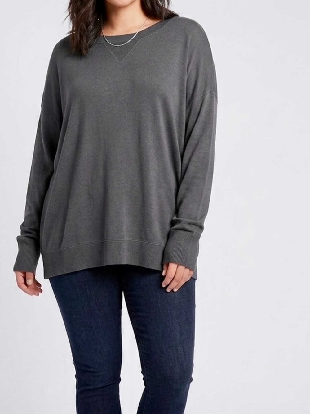 BCG Charcoal Grey Soft Sweatshirt Women’s Top
